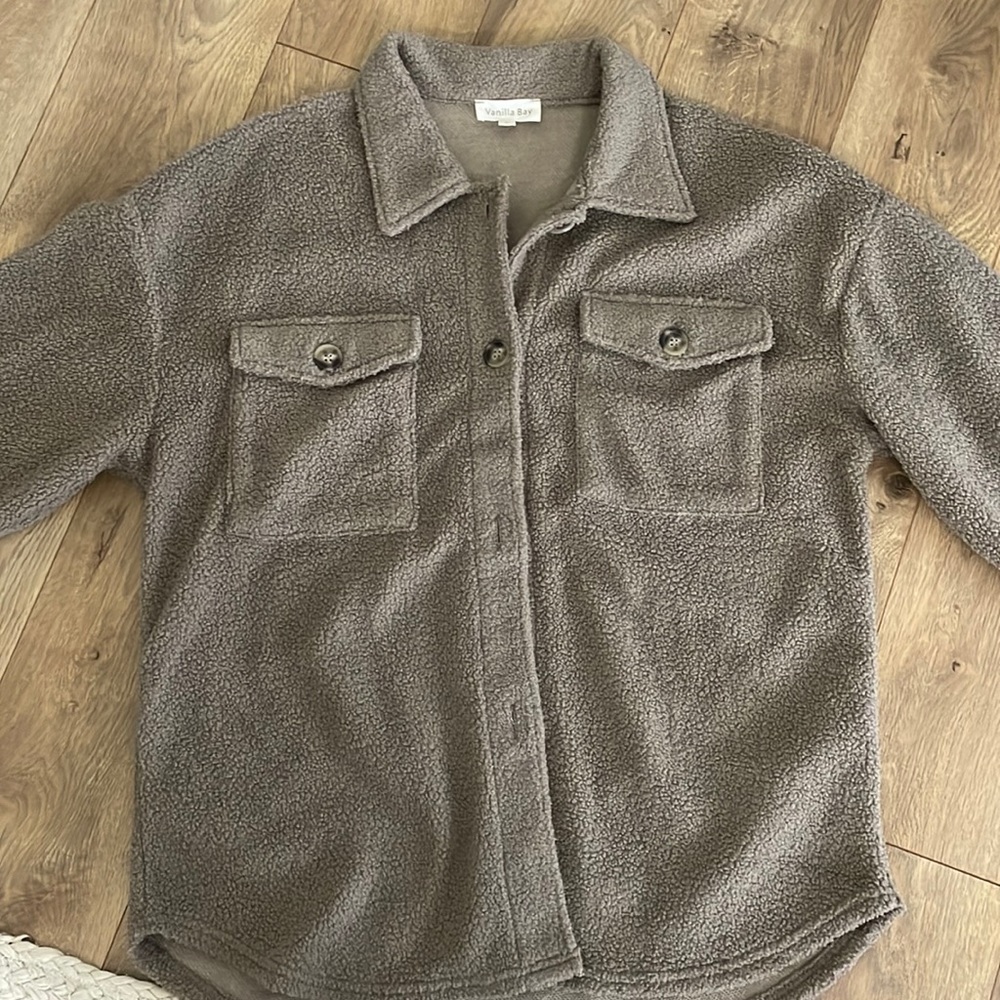 Oversized shirt jacket